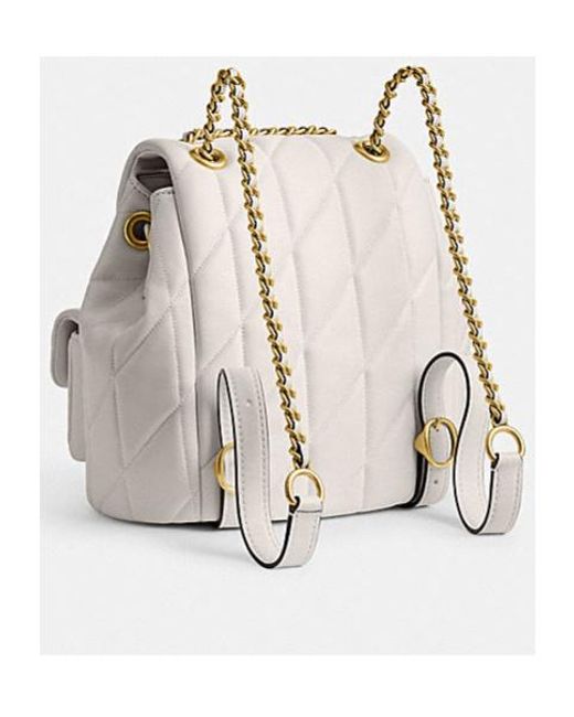 COACH Natural Tabby Logo Backpack