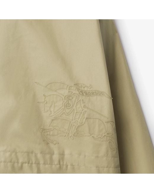 Burberry Natural Ekd-Embroidered High-Neck Jacket for men