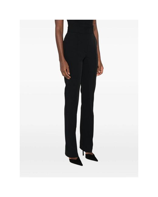 Elisabetta Franchi Black Pressed-Crease Trousers