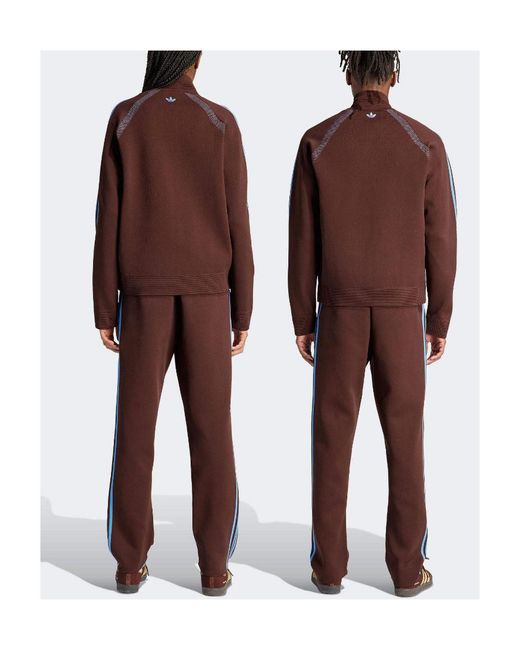 Adidas by Wales Bonner Purple Adidas By Wales Bonner Logo Detailed Panelled Pants for men