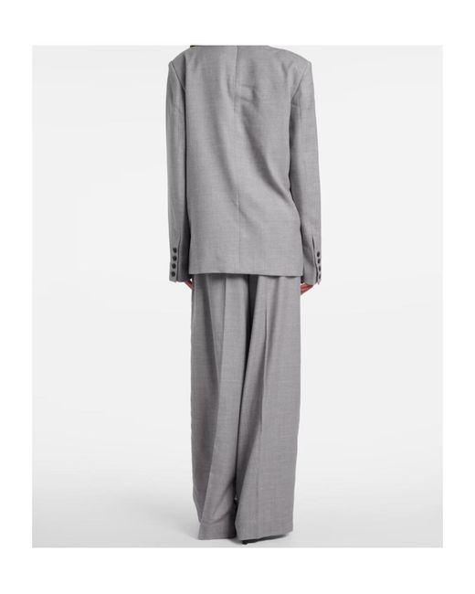 Entire studios Gray Wool-Blend Top