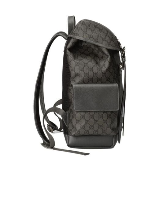 Gucci Gray Medium Ophidia Backpack for men