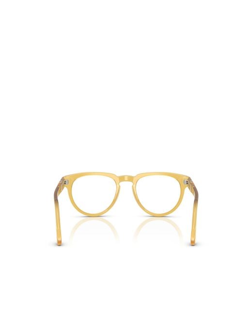 Persol Metallic Round-Frame Glasses for men