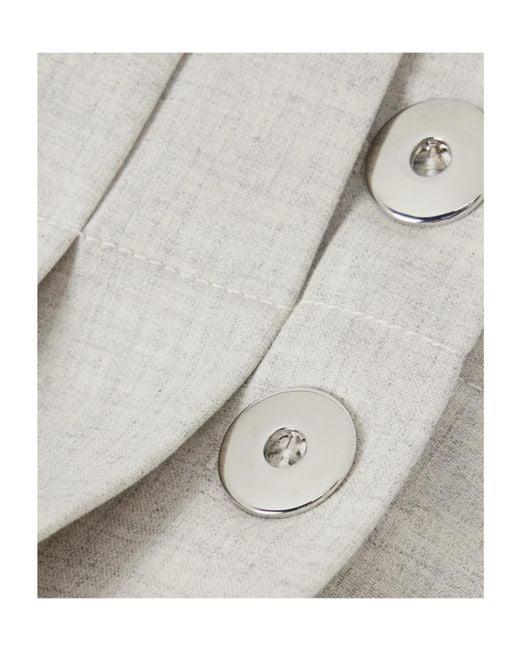 Rabanne White Pleated Mini Skirt
