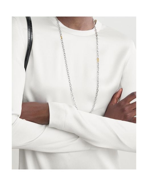 Totême White Totême Satin Regular Fit Midi Dress