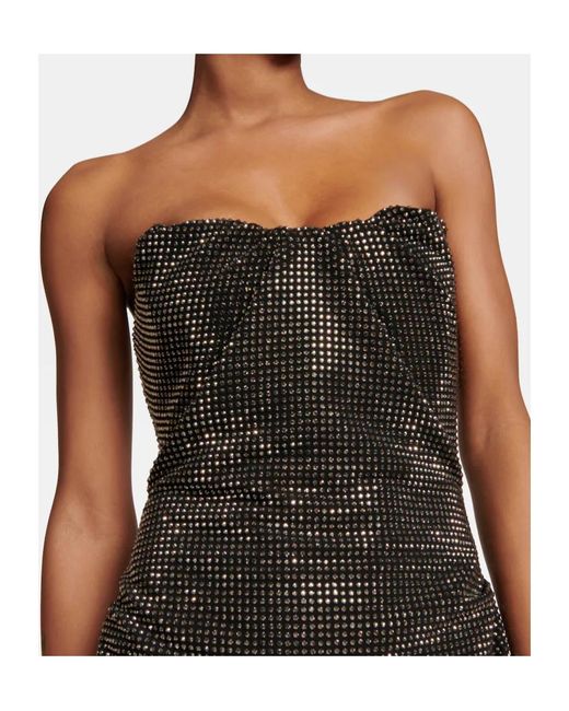 Roland Mouret Black Trimmed Strapless Dress