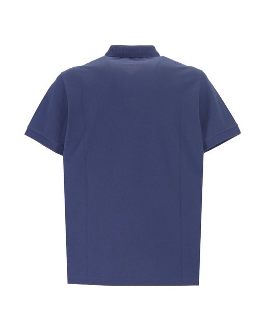 Stone Island Blue Piqué Polo Shirt for men