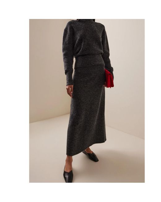 Closed Blue Mock-Neck Long-Sleeve Sweater