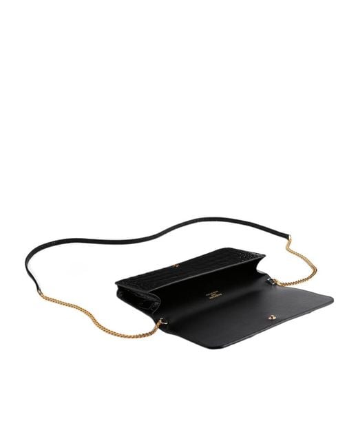 Balenciaga White Logo Chain Clutch Bag