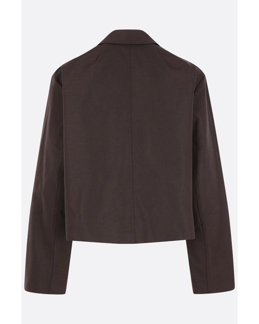 Rick Owens Brown Long-Sleeved Casual Jacket for men
