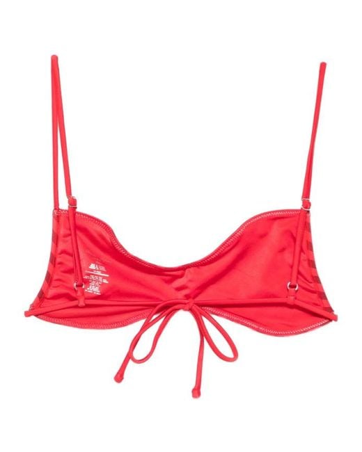 Frankie's Bikinis Red Tie-Side Bikini