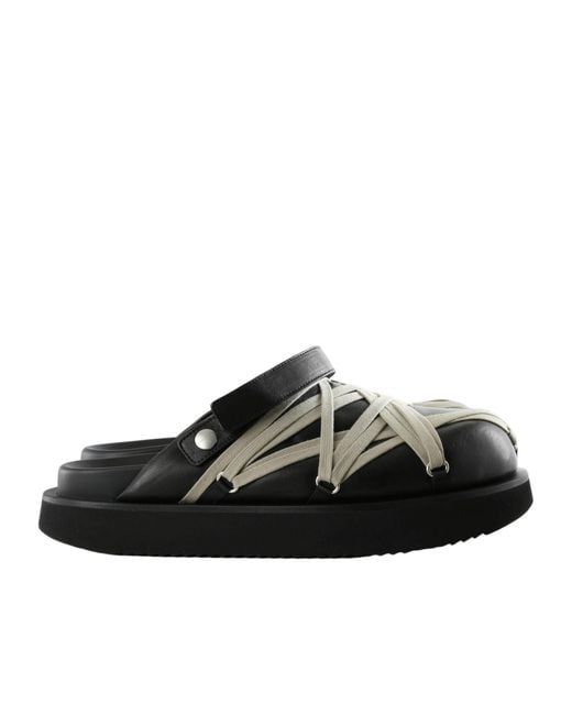 Rick Owens Black Slingback Sandals for men