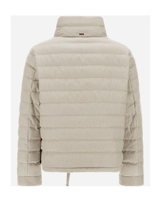 Herno Multicolor High Collar Padded Jacket