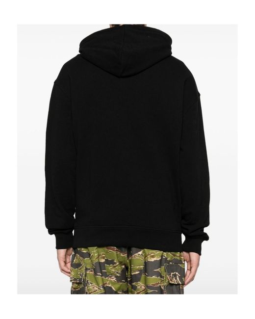ICECREAM Black Graphic-Embellished Hoodie for men