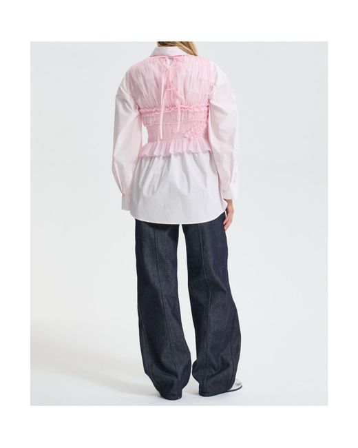 CECILIE BAHNSEN Pink Uphi Top