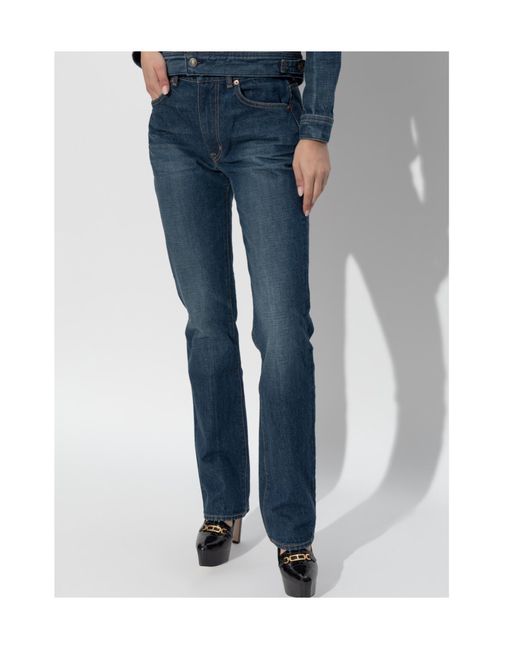 Tom Ford Blue Stone Washed Denim Straight Whitney Jeans