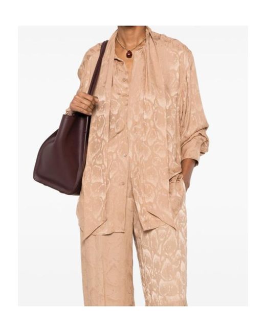 Stella McCartney Natural Jacquard Blouse