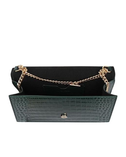 McQueen Green Top Handle Skull Bag