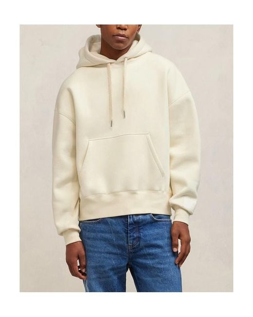 AMI Natural Long-Sleeved Drawstring Hoodie for men