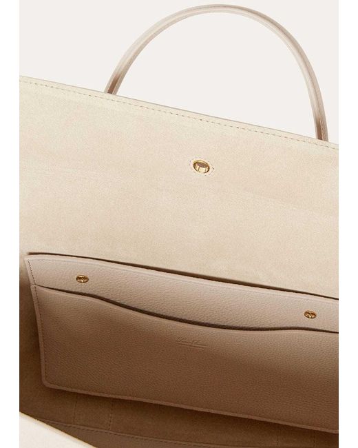 Loro Piana Natural Double-Handle Handbag