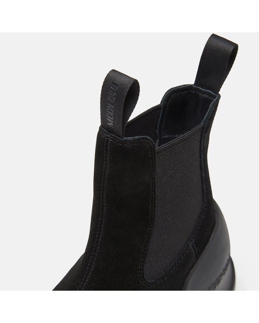 Moon Boot Black Logo Detail Snow Boots
