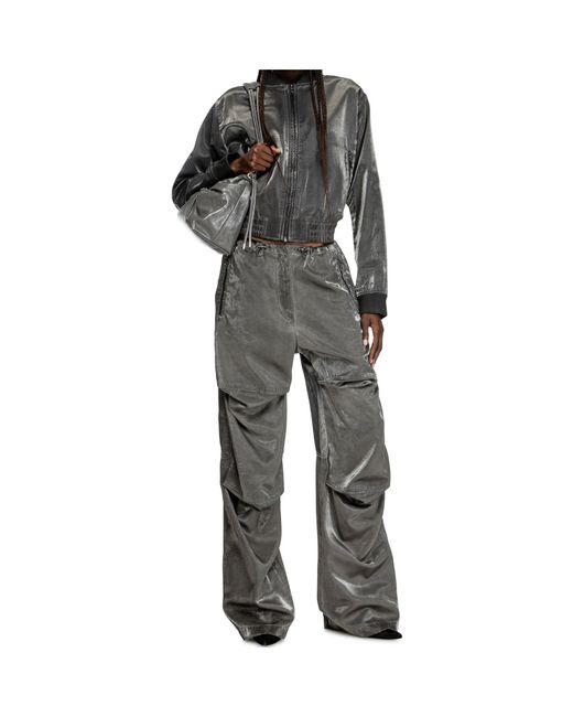 DIESEL Gray Host Bomber Jacket