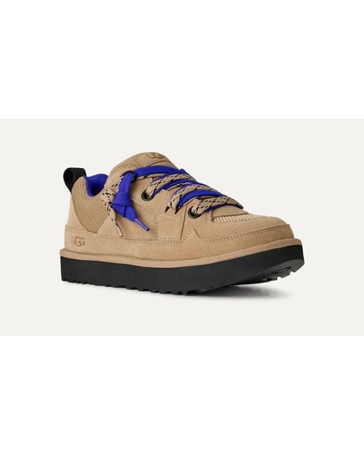 Ugg Blue Chunky Lace-Up Low-Top Sneakers for men