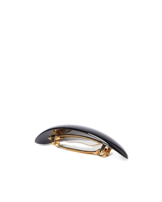 Balenciaga White Logo Detailed Hair Clip