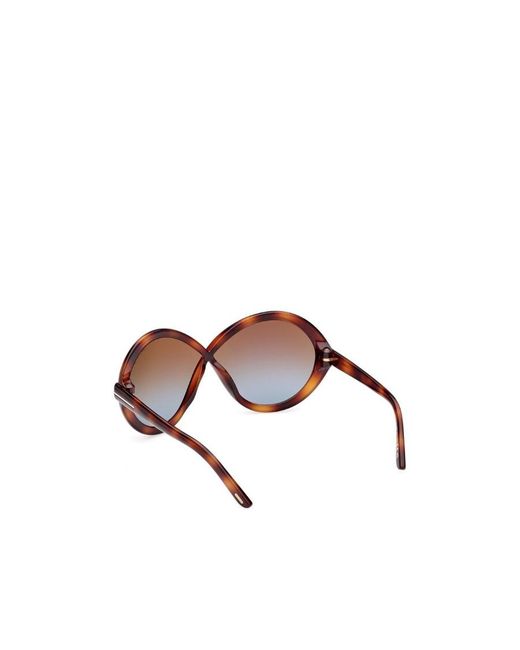 Tom Ford Multicolor Eyewear Oval Frame Sunglasses