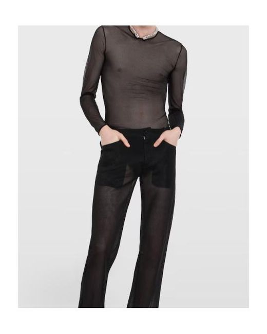 Gucci Black Mesh Jersey T-Shirt for men