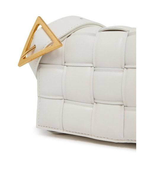 Bottega Veneta White Padded Cassette Shoulder Bag