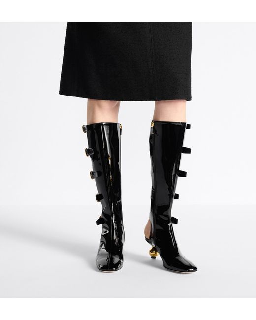 Dior Black D-Idole High-Heeled Boots
