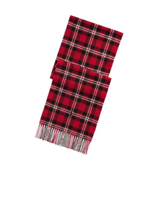 Polo Ralph Lauren Red Tasseled Scarf for men