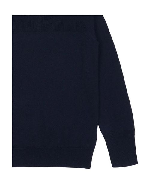 Burberry Blue Long-Sleeved Pullover