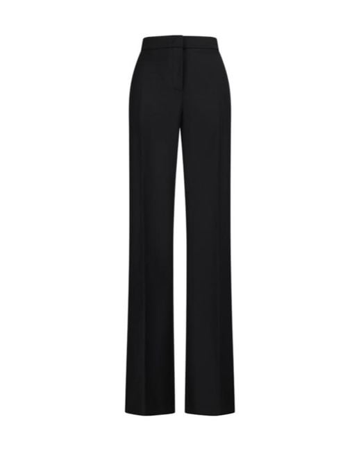 Blumarine Black Diagonal-Weave Trousers