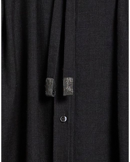 Brunello Cucinelli Black Woolen Dress