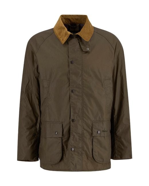 Barbour Green Lightweight Ashby Waxed Jacket for men