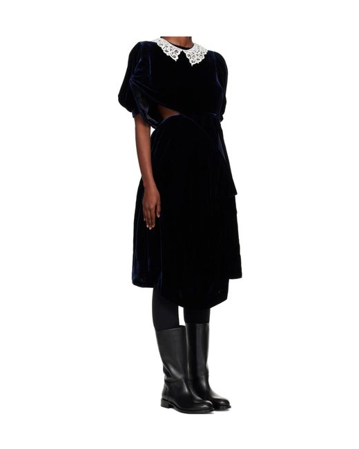 Junya Watanabe Black Angular Midi Dress