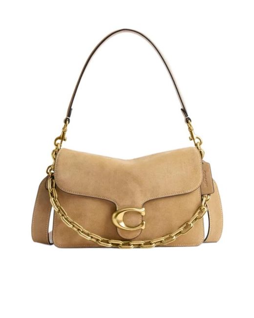 COACH Metallic Tabby Chain Shoulder Bag