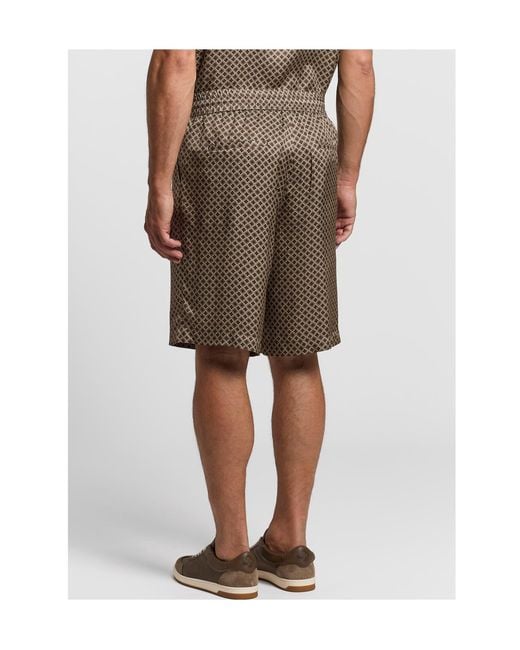 Peserico Natural Jogger Bermuda Shorts for men