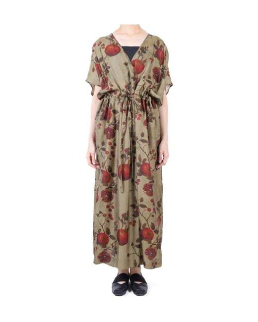 Uma Wang Natural Ruched Dress