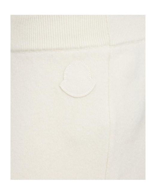Moncler Natural Wool Cashmere Jogging Pants