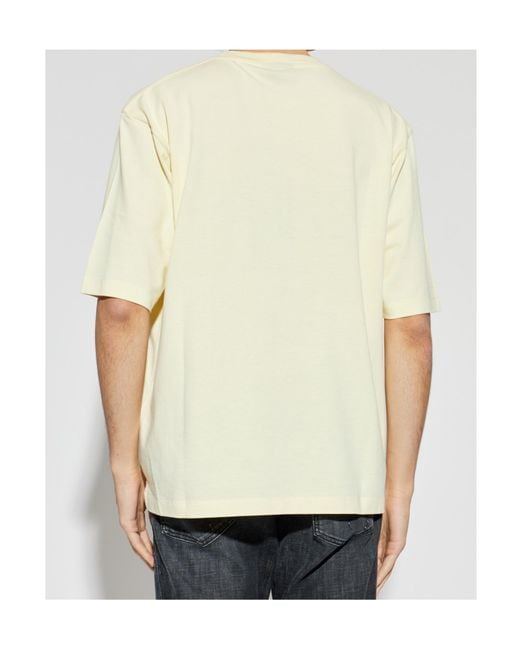 DSquared² White Pattern-Printed Crewneck T-Shirt for men