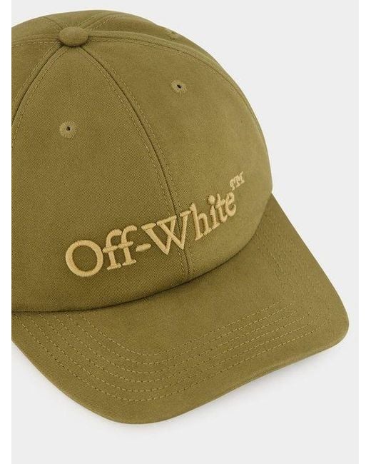 Off-White c/o Virgil Abloh Green Embroidered Drill Baseball Cap for men