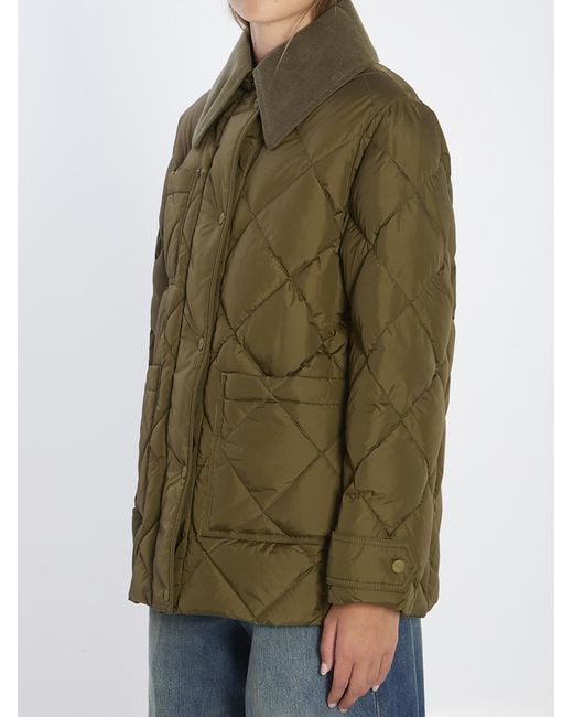 Herno Green Quilted Down Jacket
