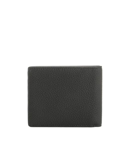 Burberry Black Logo Plaque Bifold Wallet for men