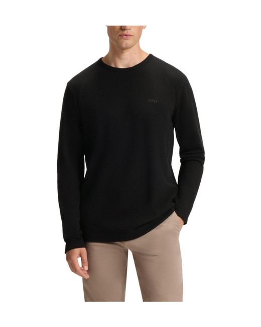 Boss Black Crewneck Longsleeve Tshirt for men