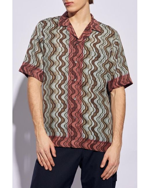 Dries Van Noten Multicolor Pattern-Printed Short-Sleeved Shirt for men