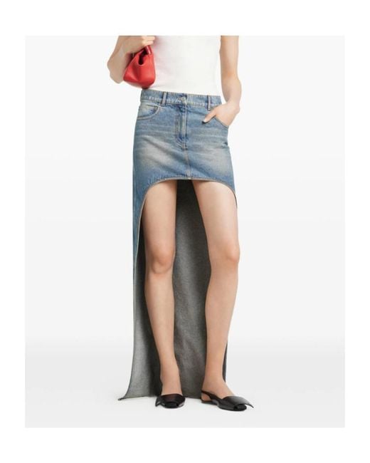 Courreges Gray Courrèges Logo Patch Buttoned Skirt
