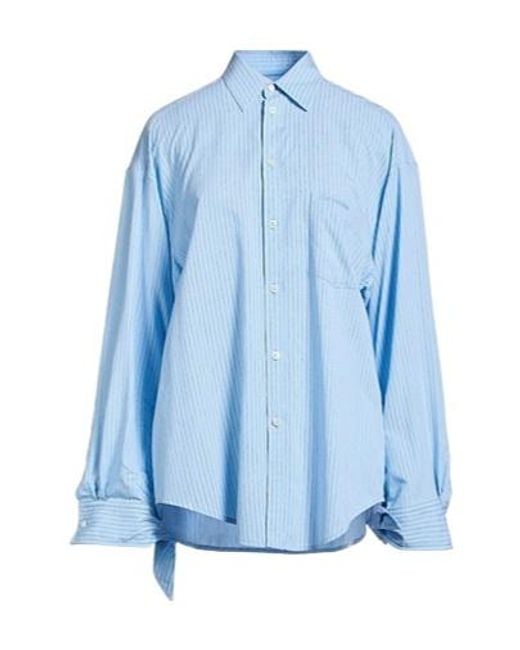Balenciaga Blue Striped Shirt